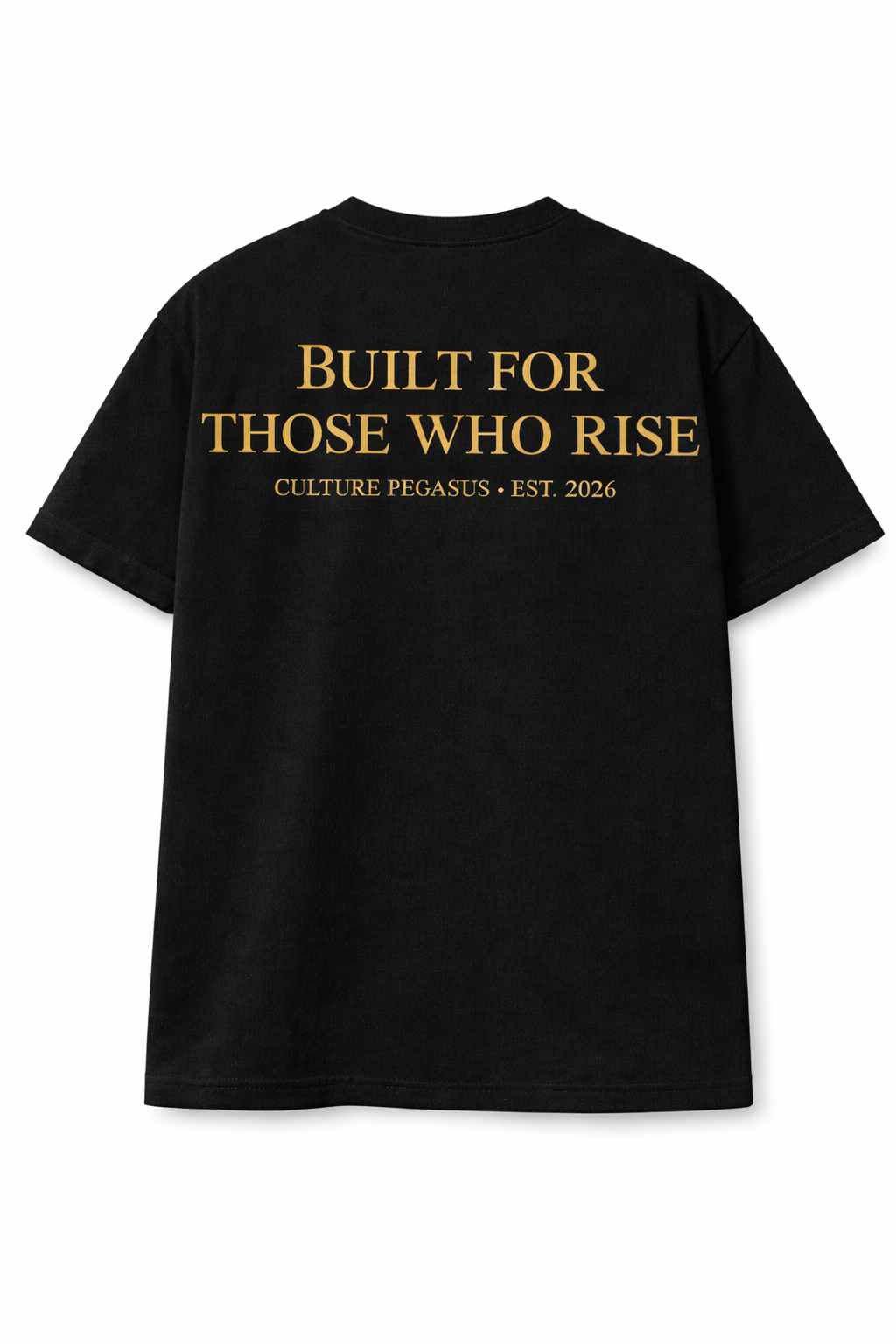 CULTURE PEGASUS — Ascension Tee (Black/Gold)
